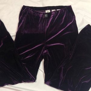 DKNY velour pants